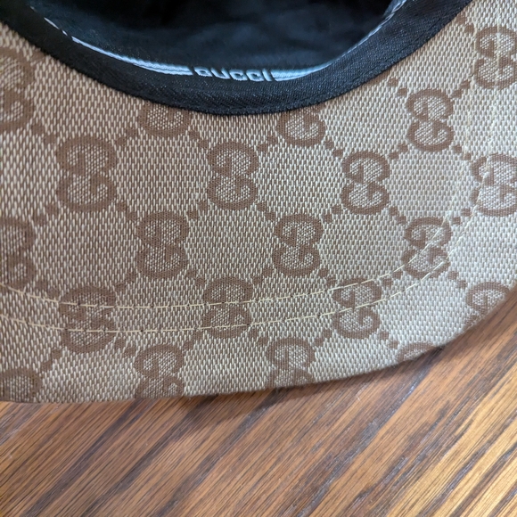 GG Look Alike Beige and Black Logo Cap - Picture 4 of 7